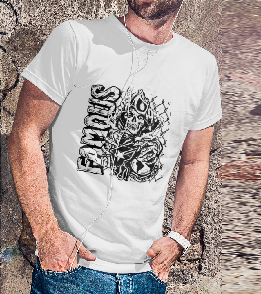 Famous Hardcore Creature Illustration T-Shirt