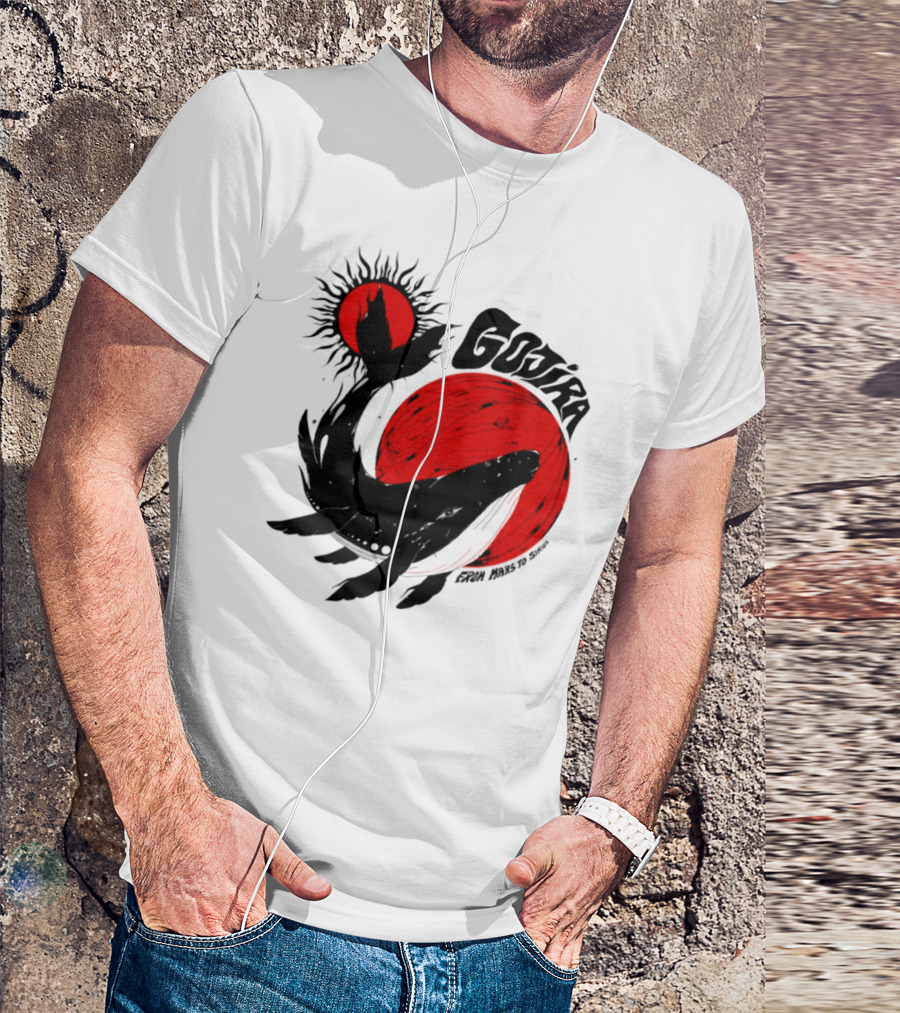 Gojira Whale Red Moon Sun Cosmic Voyage T-Shirt