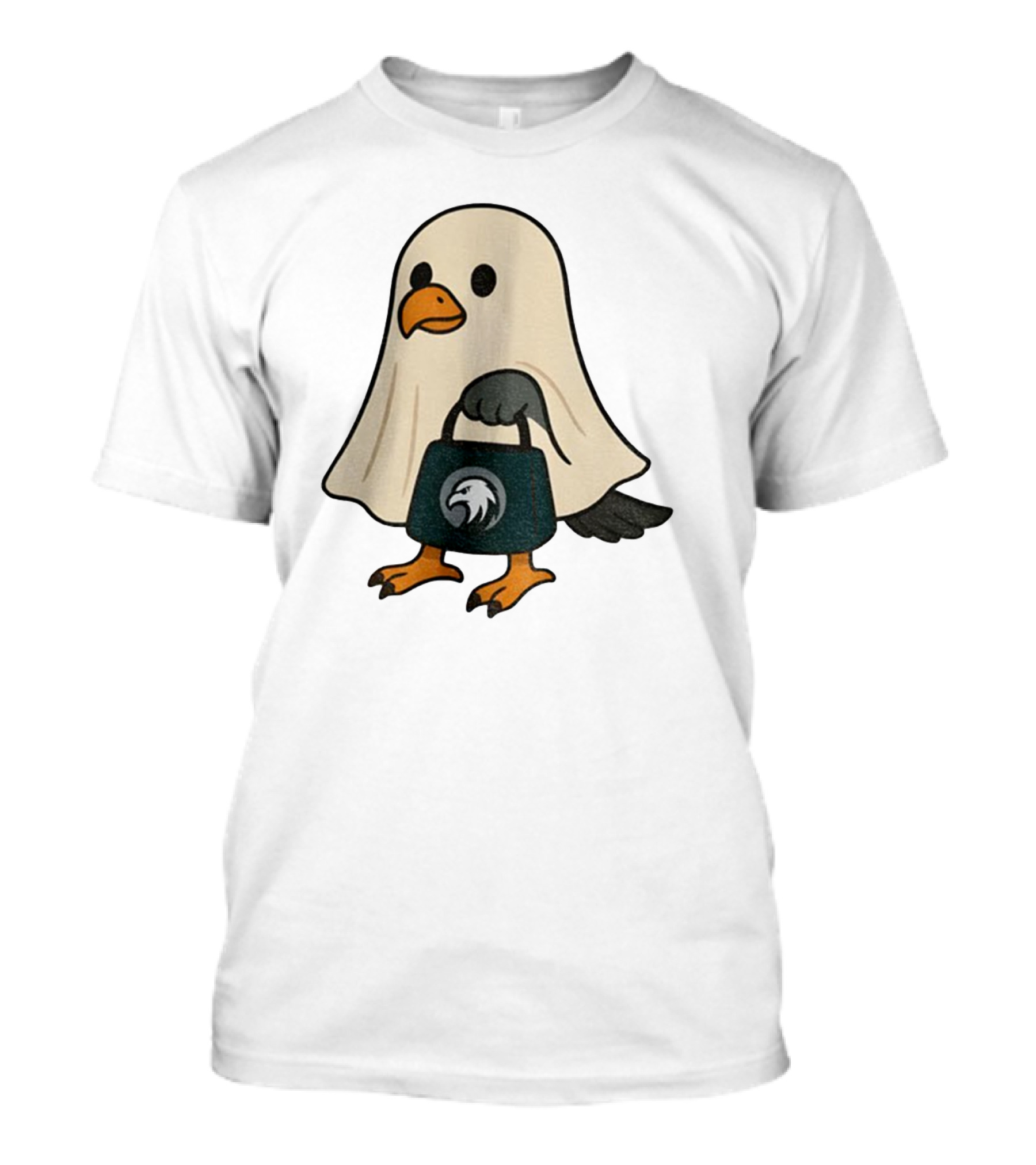 Halloween Ghost Philadelphia Eagles Fly Eagles Fly Football T-Shirt