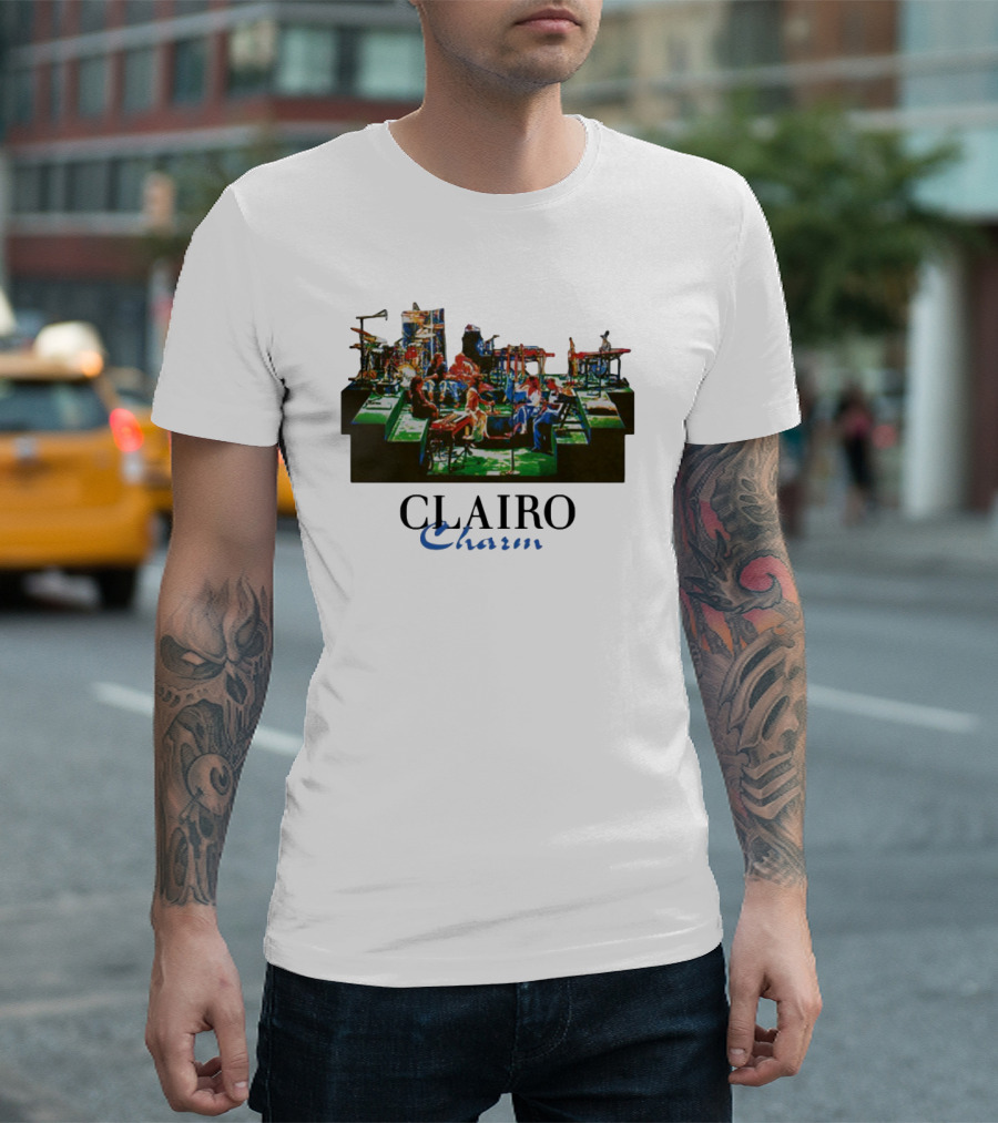 Jeanpiconsuegra Clairo Charm Vintage Band Stage Performance T-Shirt