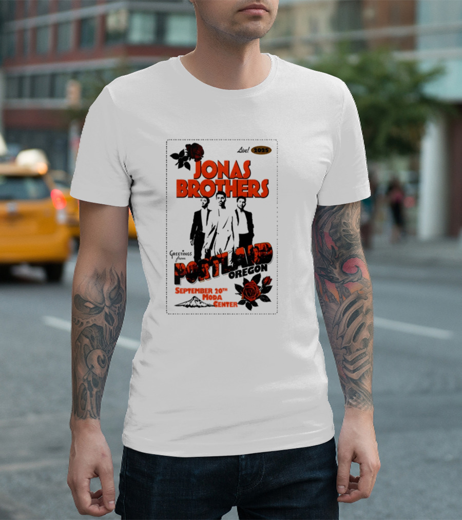 Jonas Brothers Portland Oregon September 20 2023 Moda Center T-Shirt