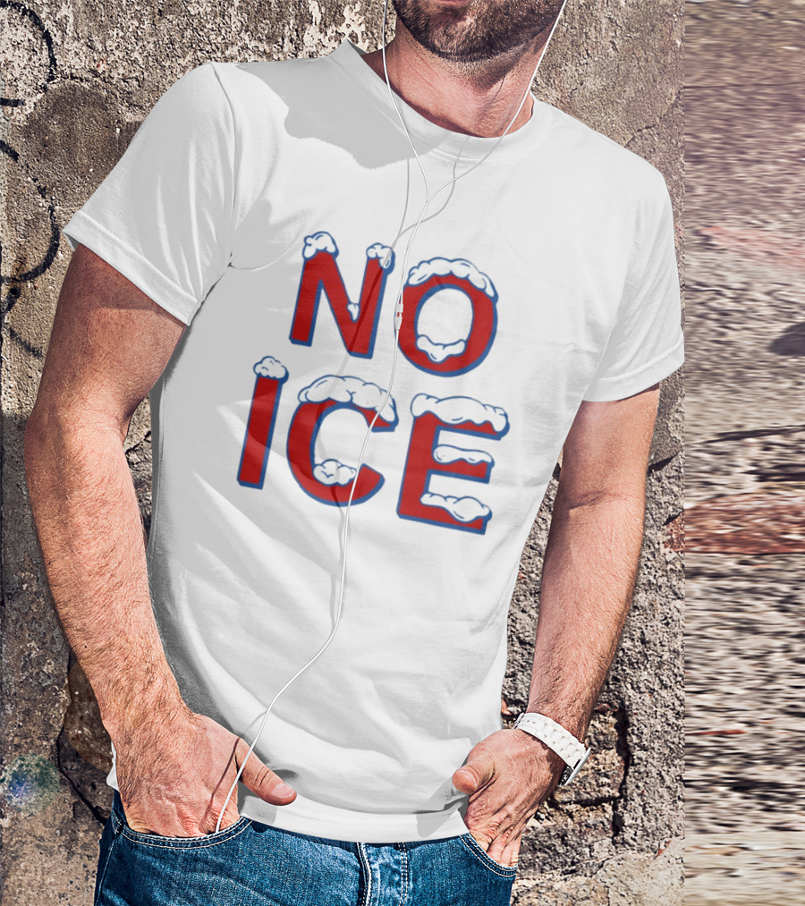 Julien Solomita No Ice Snow-Covered Text T-Shirt