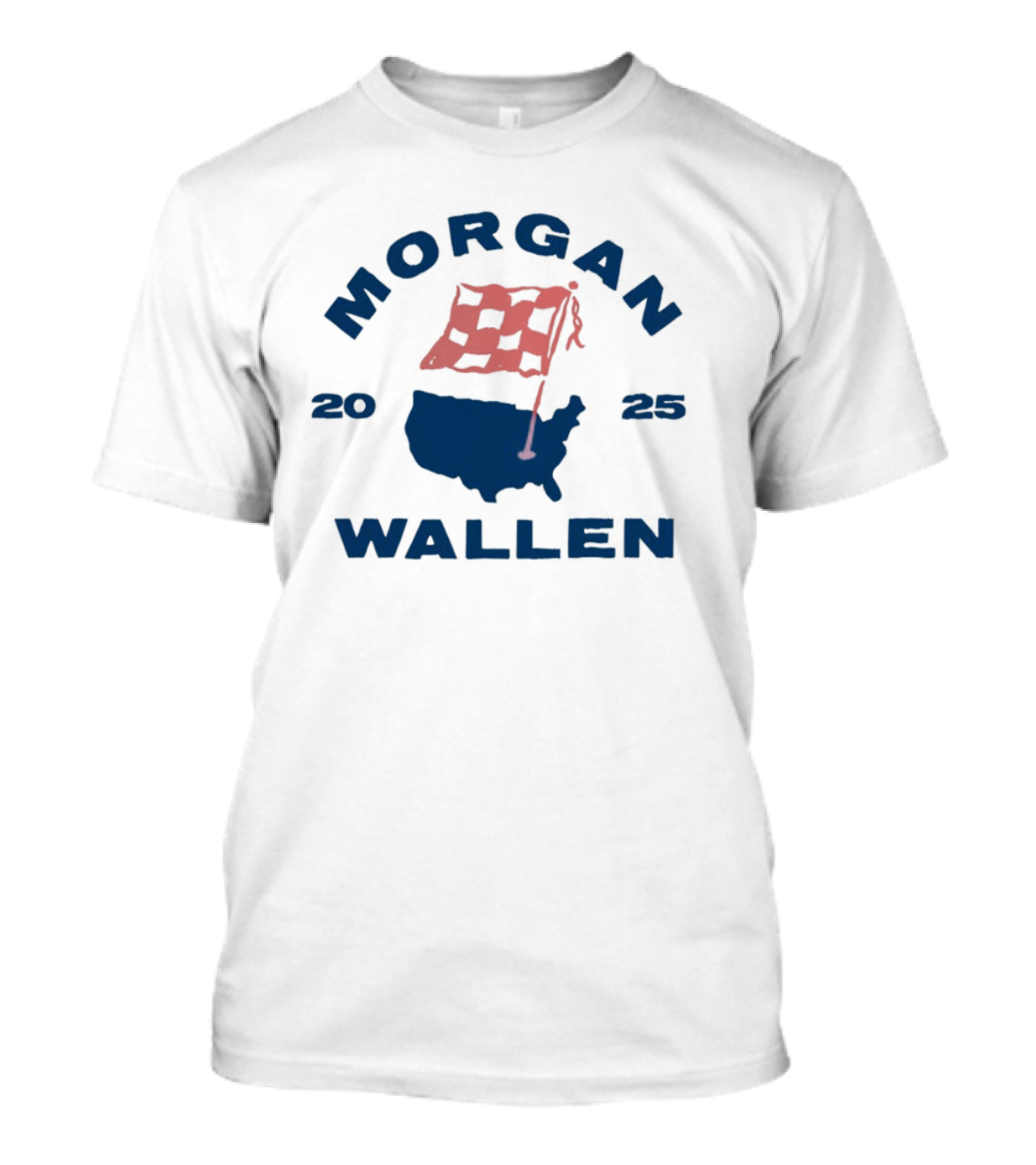 Morgan Wallen 2025 USA Tour Flag T-Shirt