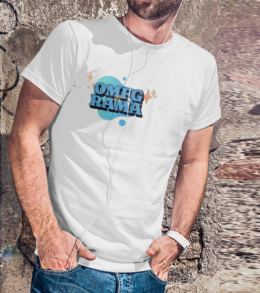 OMFG Its Rama Ohhhkay Sparkle Burst Retro Style T-Shirt