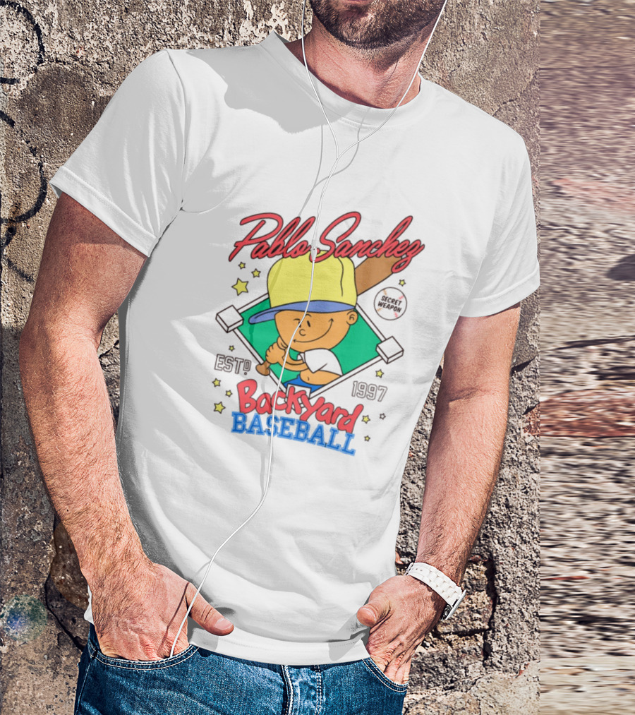 Pablo Sanchez Backyard Baseball Established 1997 Secret Weapon T-Shirt