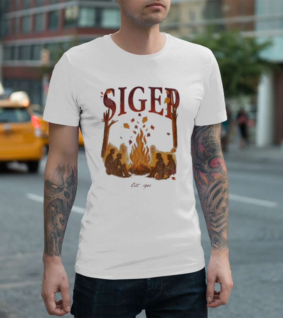 "SigEp Campfire Gathering Fall Est 1901" T-Shirt