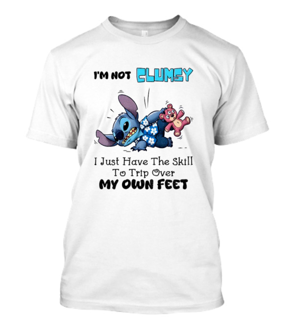 Stitch Clumsy Skill To Trip Over My Own Feet With Teddy Bear T-Shirt
