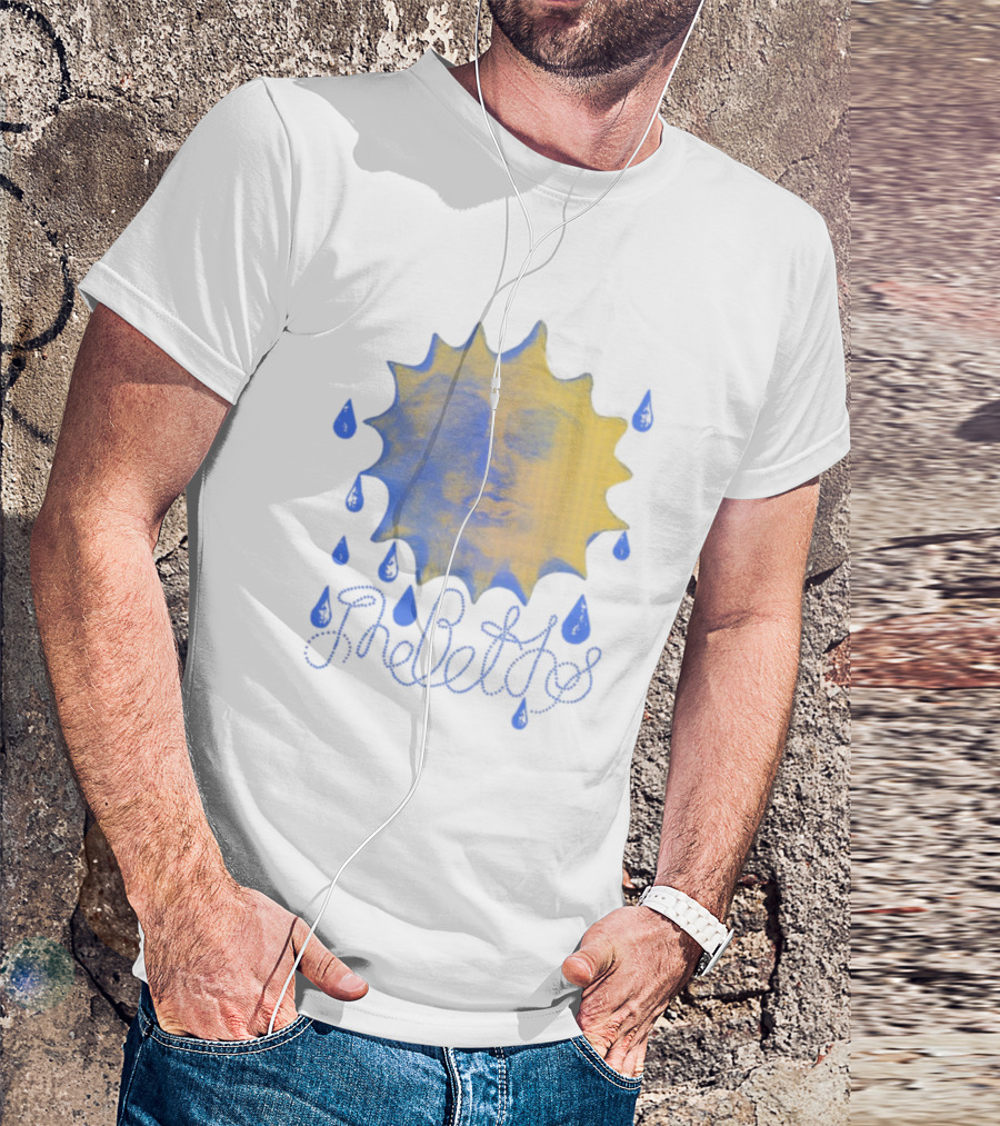 The Beths Sad Sunshine Blue Tears Yellow Face T-Shirt