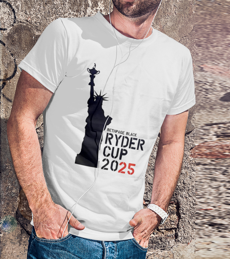 USA Ryder Cup 2025 Liberty Bethpage Black T-Shirt