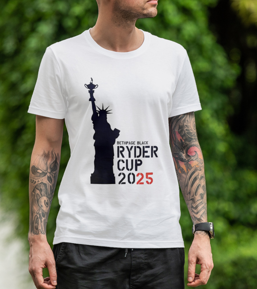 USA Ryder Cup 2025 Liberty Bethpage Black T-Shirt