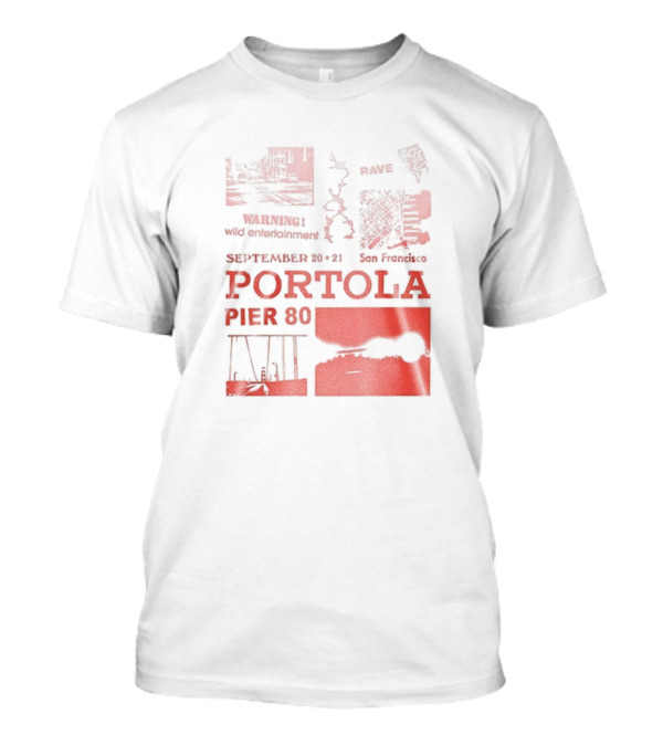 Warning Wild Entertainment Portola September 29-30 2025 San Francisco Pier 80 Lineup T-Shirt