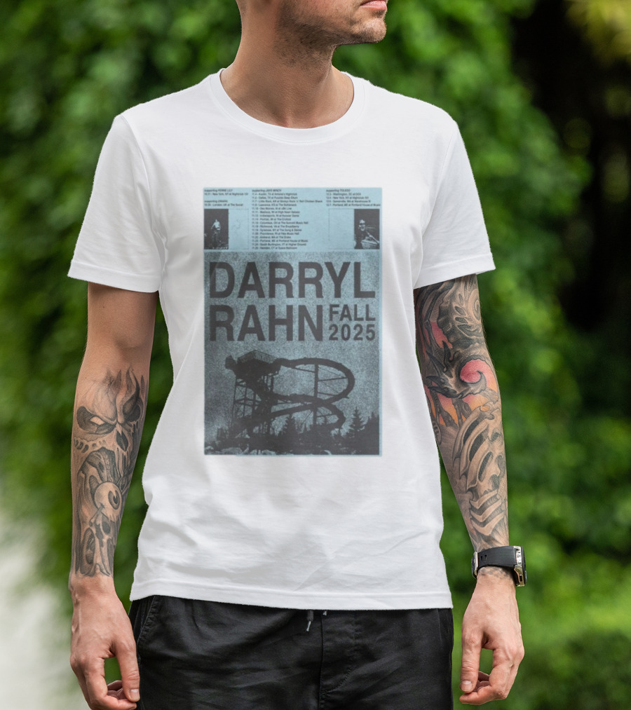Darryl Rahn Fall Tour 2025 Water Slide Concert Dates T-Shirt