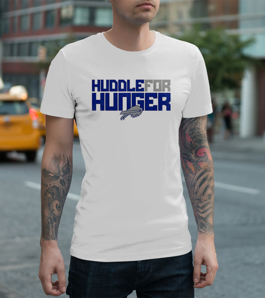 Huddle For Hunger Buffalo Bills NFL Football T-Shirt