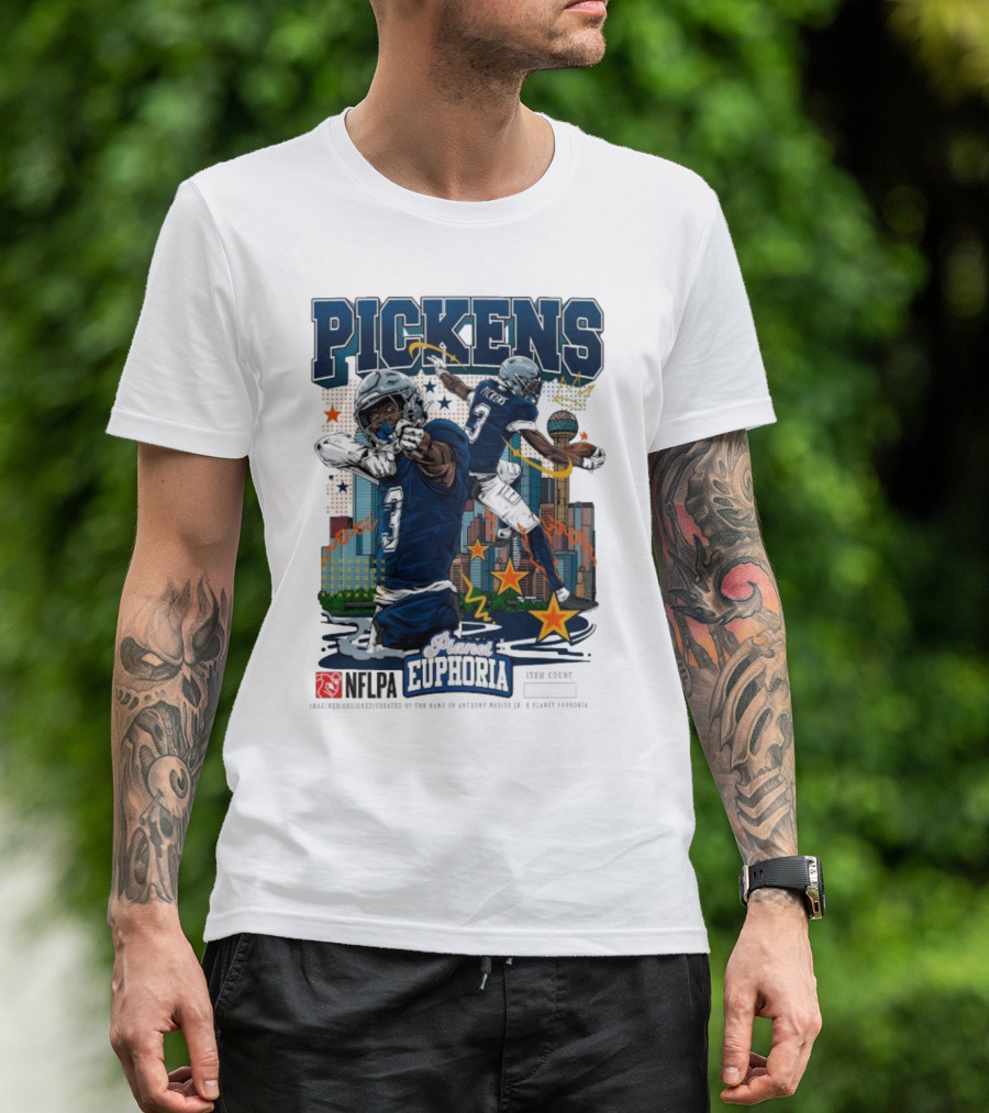 Pickens Planet Euphoria NFPLA Players Inc Iconic Sports Theme T-Shirt