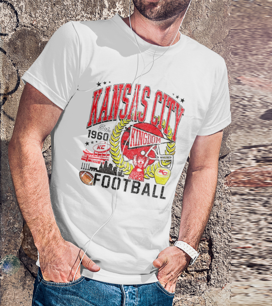 Kansas City Kingdom Chiefs Football Est 1960 T-Shirt