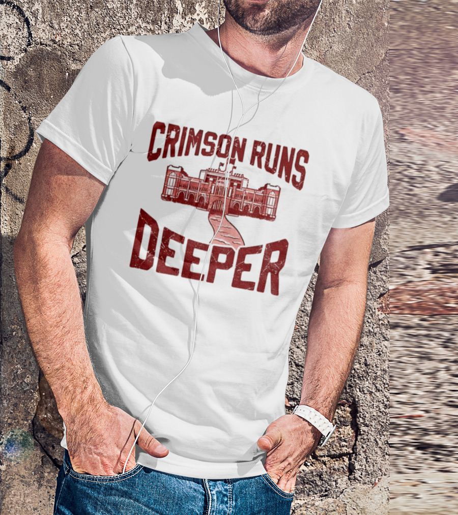 University Of Alabama Crimson Tide Crimson Runs Deeper Historic Campus Design T-Shirt