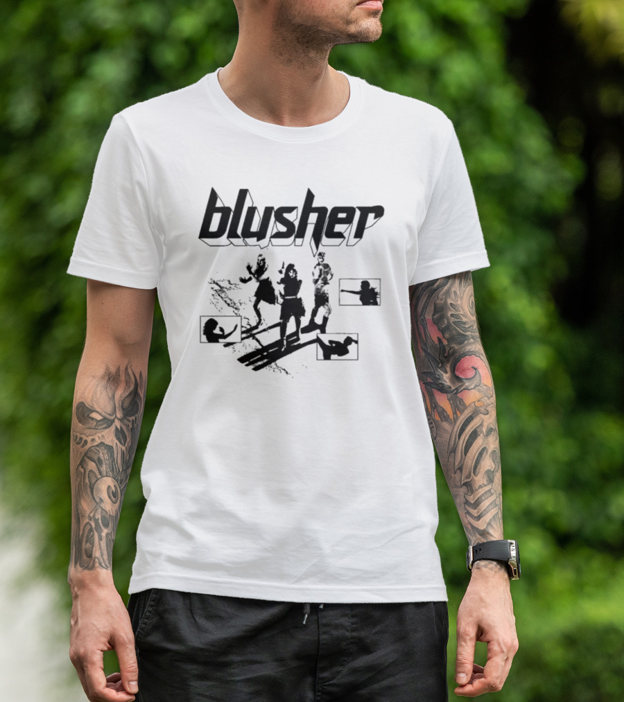 Blusher Sketch Dance Line Art T-Shirt