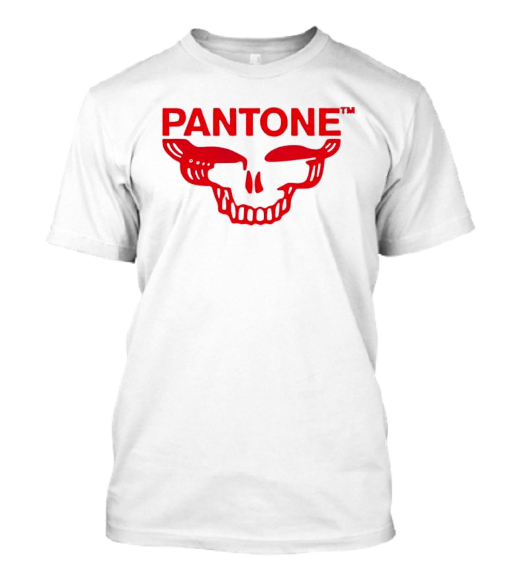 Grateful Red SYF Stealie Pantone Skull Red T-Shirt