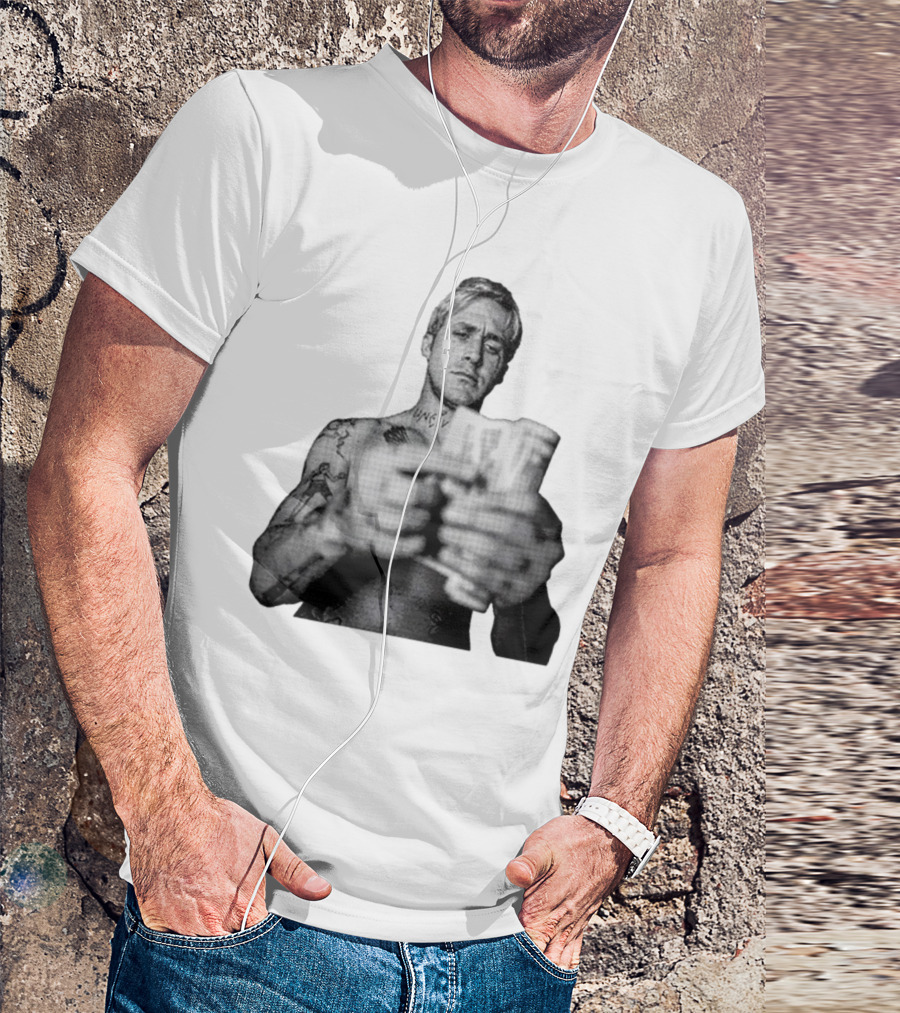 Handsome Luke Counting Money Tattoo Portrait T-Shirt