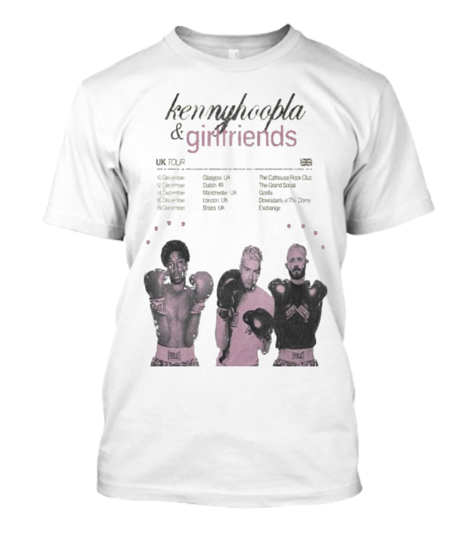 KennyHoopla And Girlfriends EU UK Tour 2025 Boxing Themed Dates UK EU Cities T-Shirt