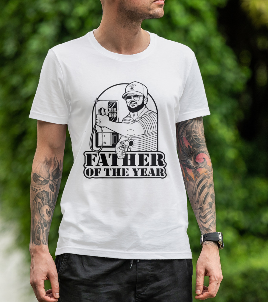 Father Of The Year Gary Plauche Illustration T-Shirt