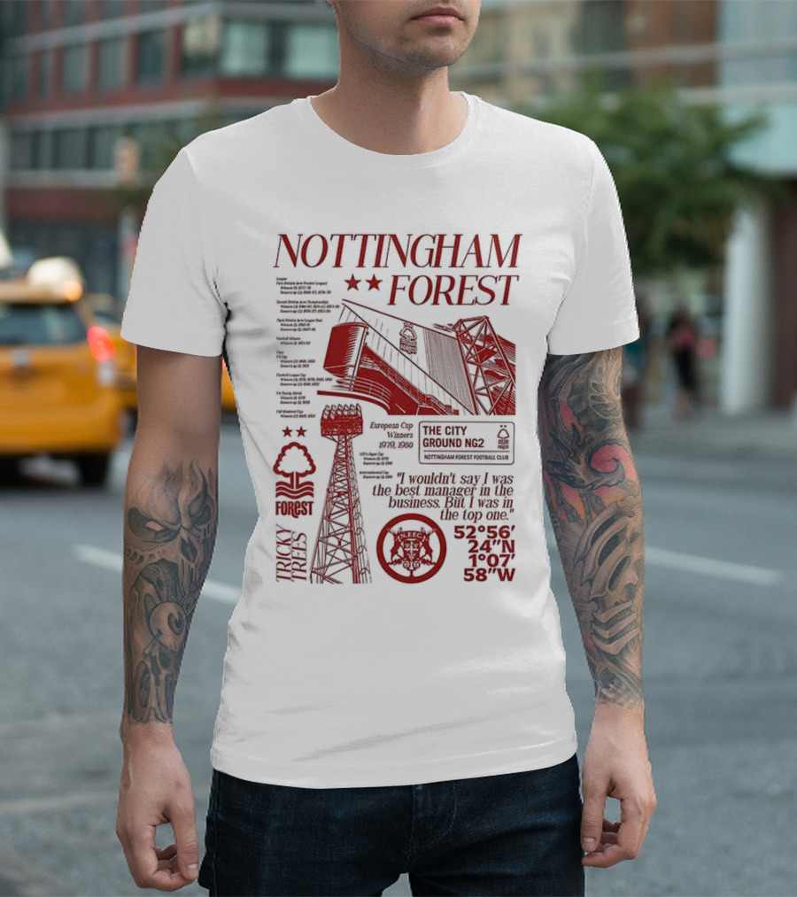 Nottingham Forest Premier League City Ground Nottinghamshire Football Club T-Shirt