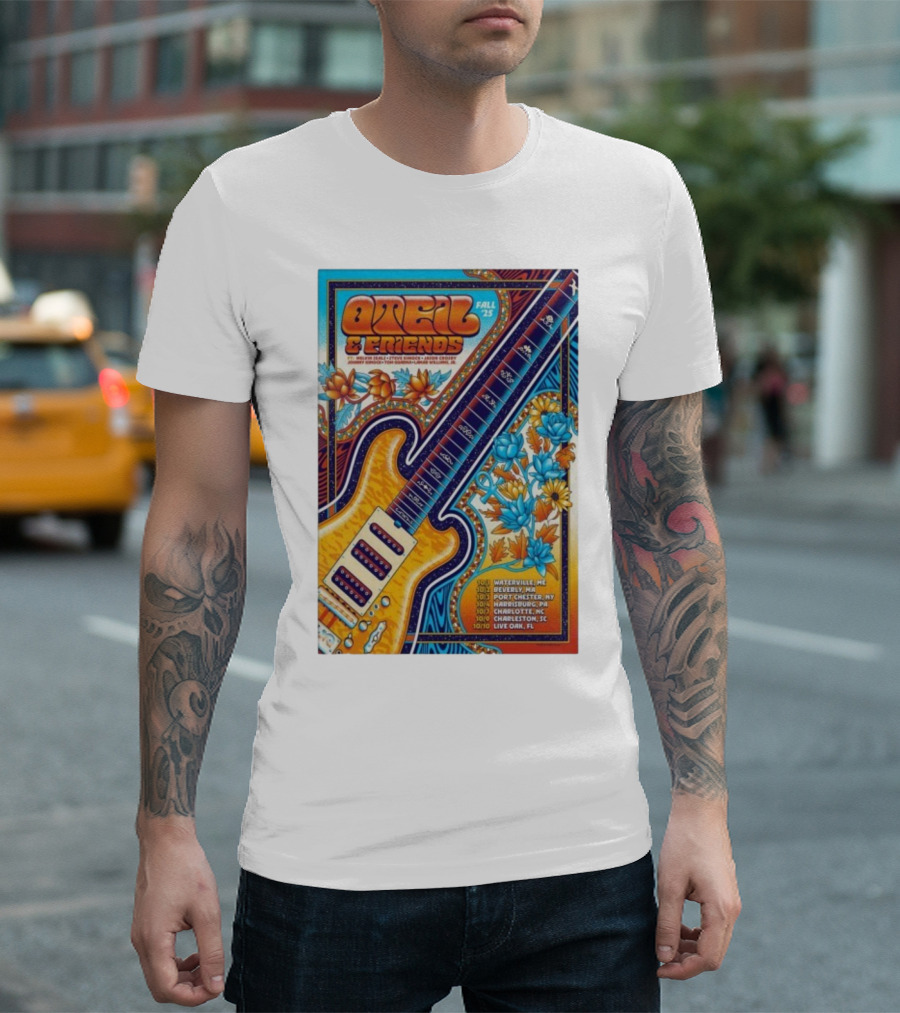 Oteil And Friends Fall 25 Tour Harrisburg PA Guitar Art T-Shirt