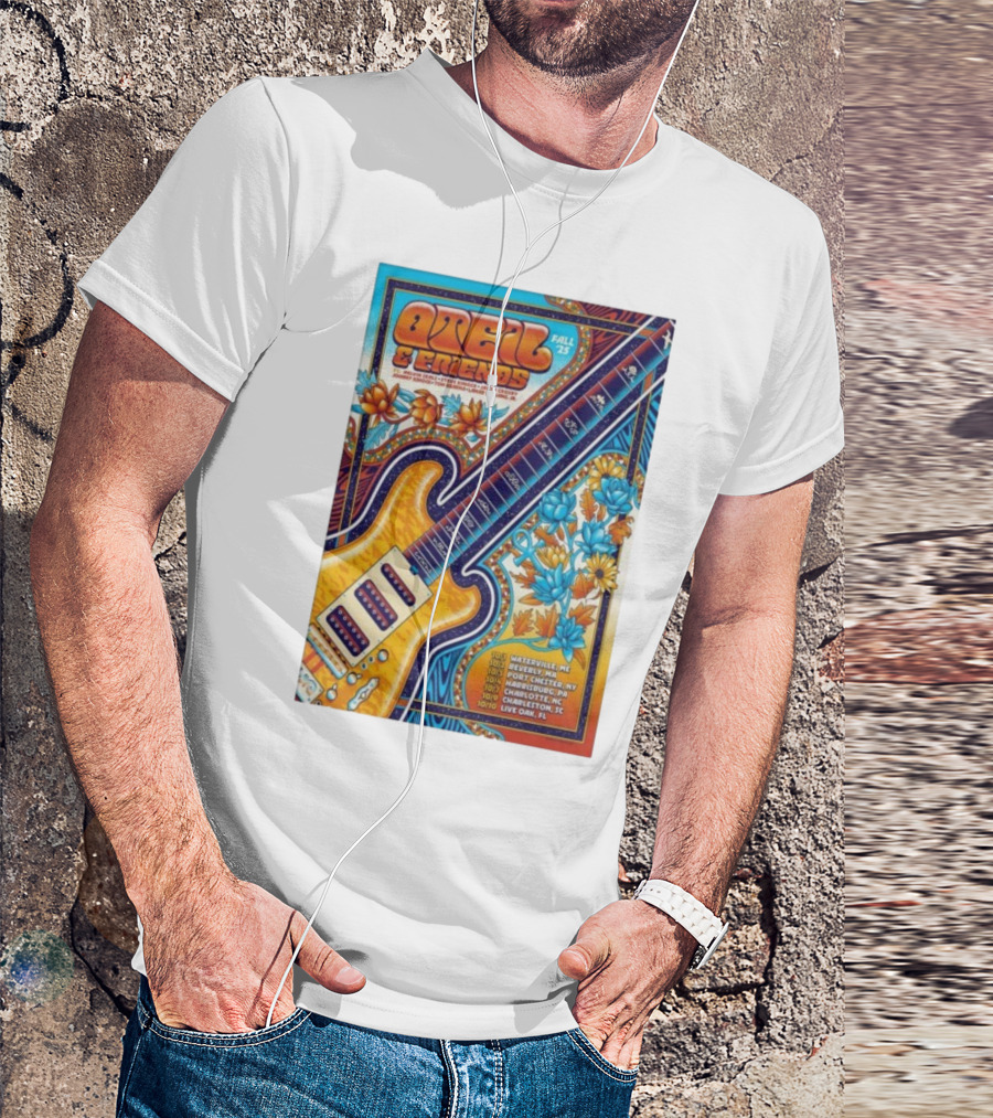 Oteil And Friends Fall 25 Tour Harrisburg PA Guitar Art T-Shirt