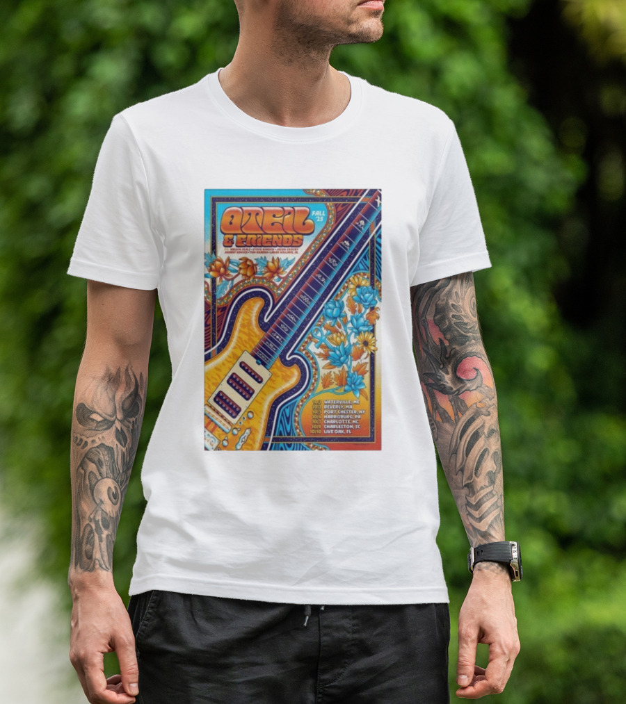 Oteil And Friends Fall 25 Tour Harrisburg PA Guitar Art T-Shirt