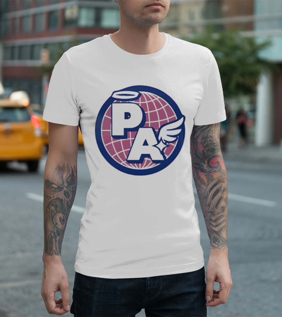 Project AEON Ethereum NFT Collection PA Halo Wing Pink Globe T-Shirt