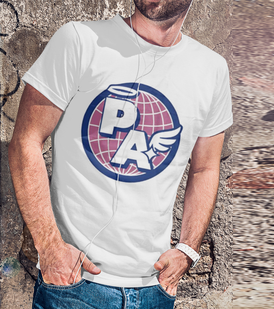 Project AEON Ethereum NFT Collection PA Halo Wing Pink Globe T-Shirt