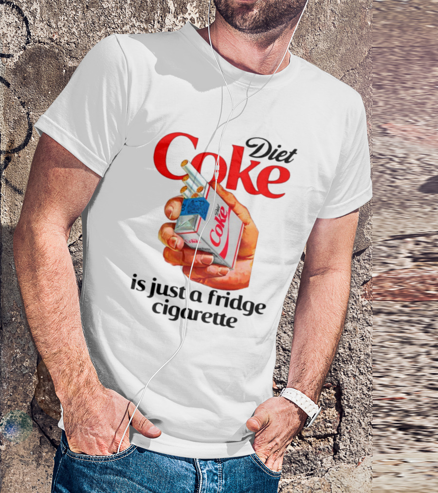 Diet Coke Cigarette Pack Parody Fridge Cigarettes T-Shirt