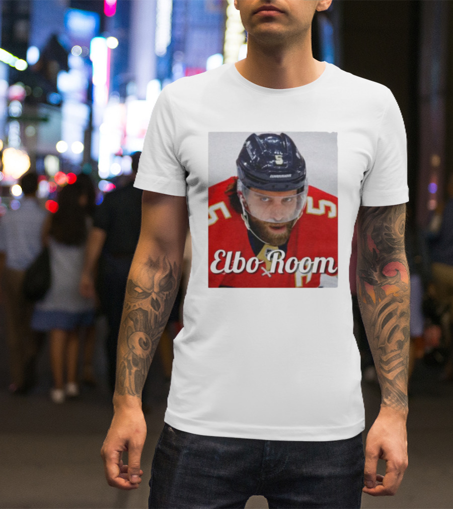Elbo Room Hockey Player Warrior Number 5 T-Shirt