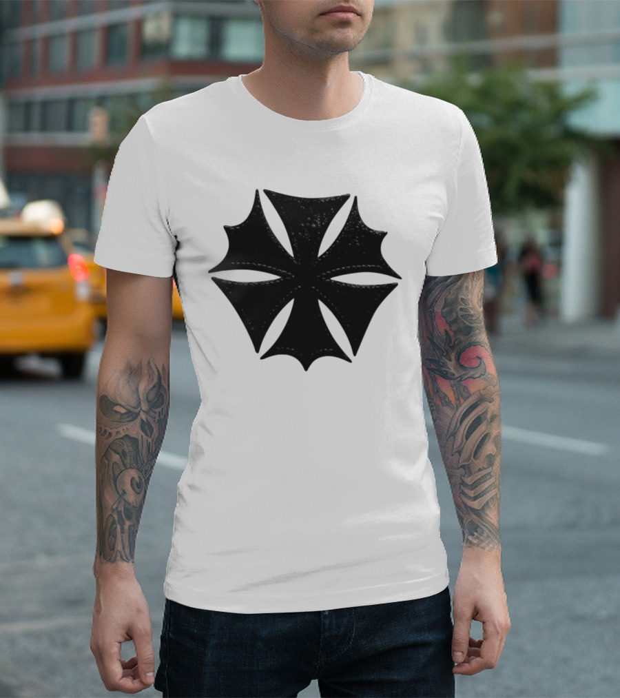 Hardstone Psycho Iron Cross Symbol Black T-Shirt
