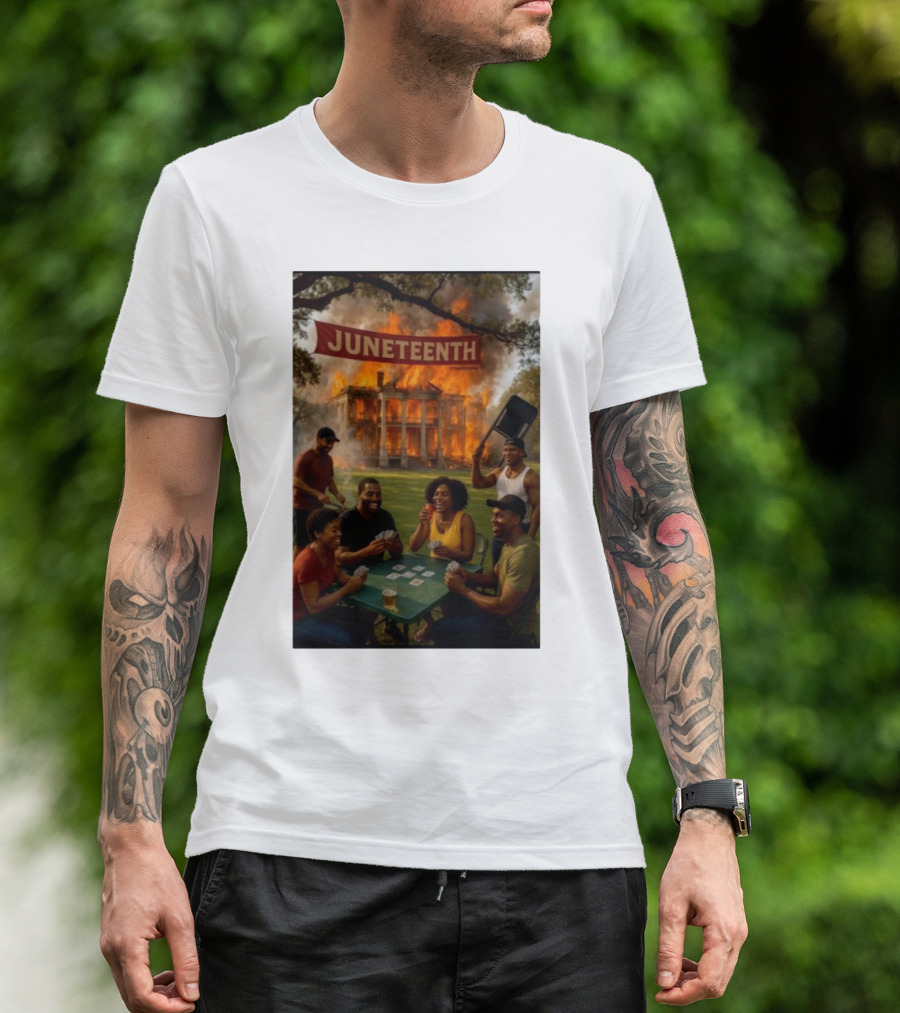 Juneteenth La Plantation Fire Historic Juneteenth Celebration T-Shirt