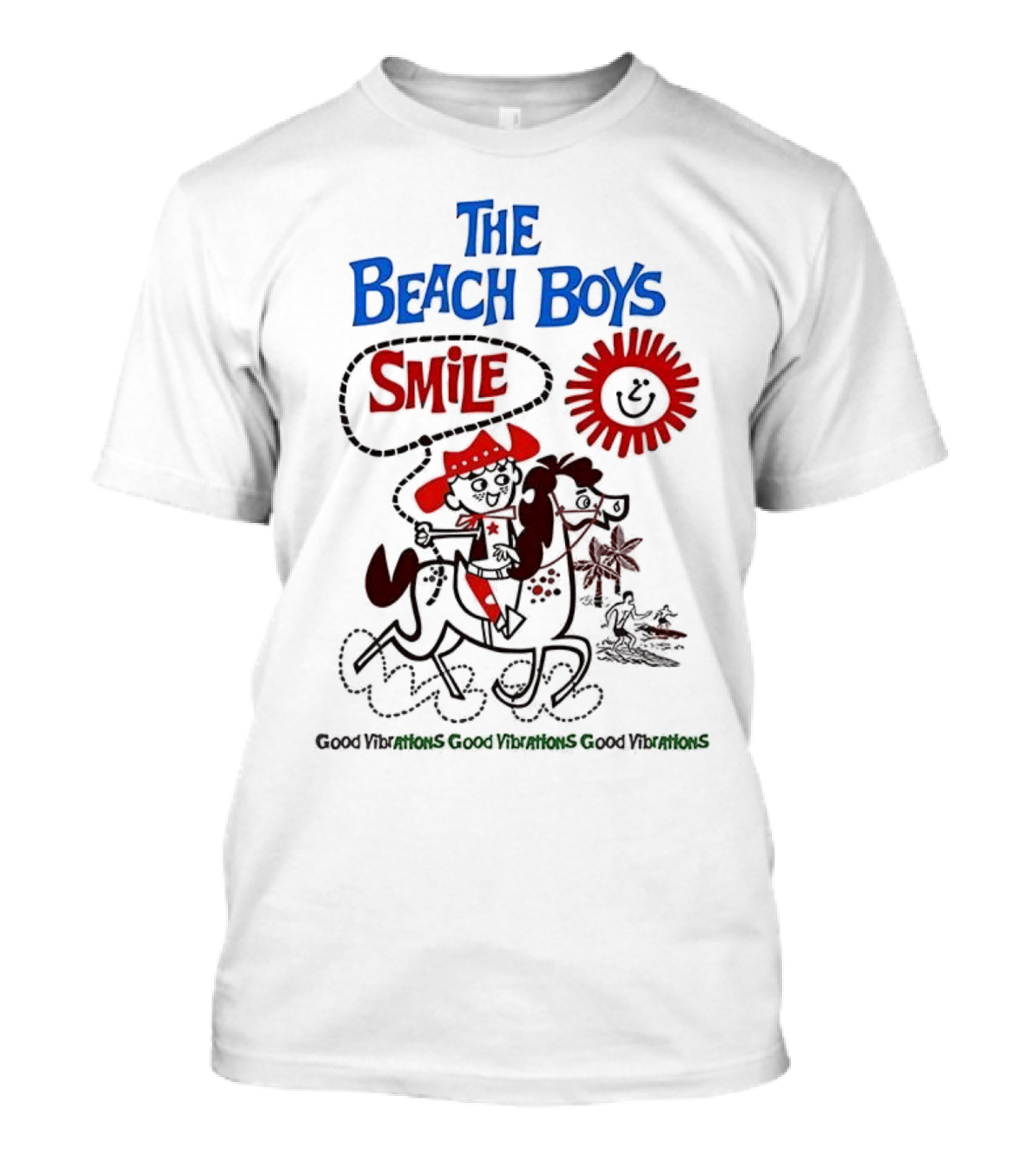 The Beach Boys Smile Album Artwork Sunshine Surfing Vibes T-Shirt