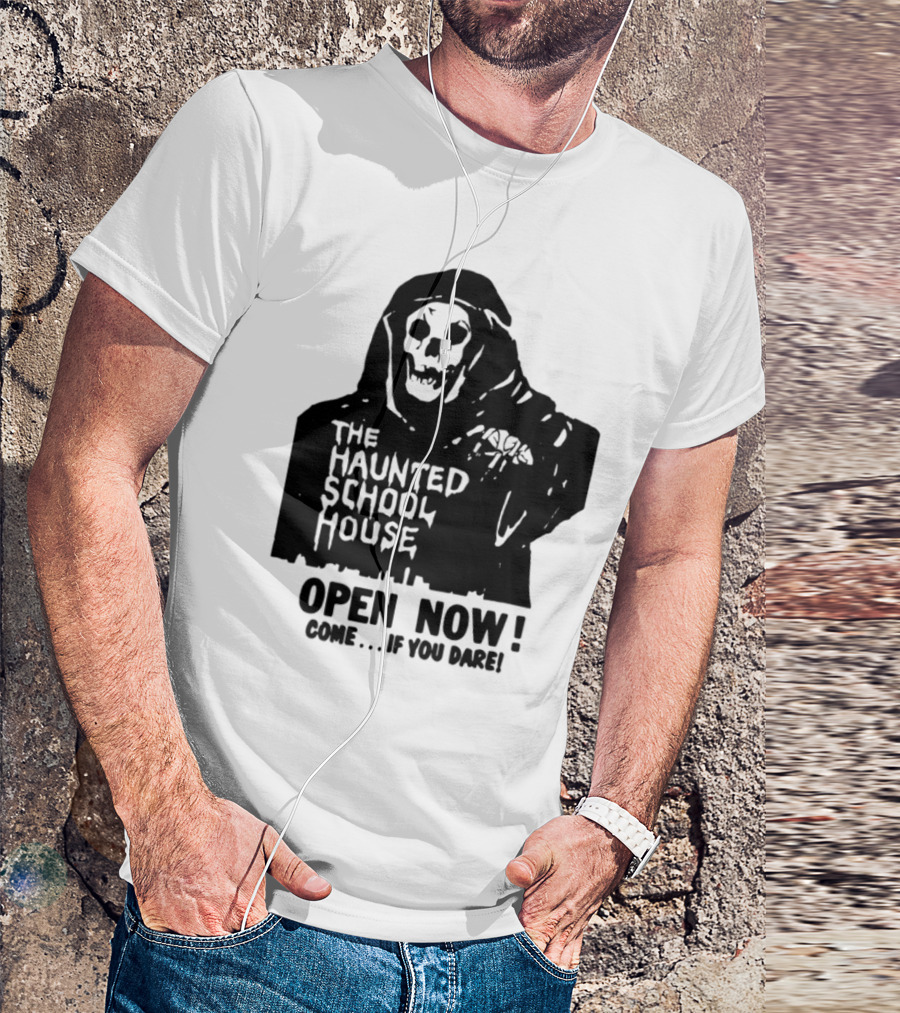 The Haunted School House Horror Movie Eerie Childhood Education Ghost Story T-Shirt