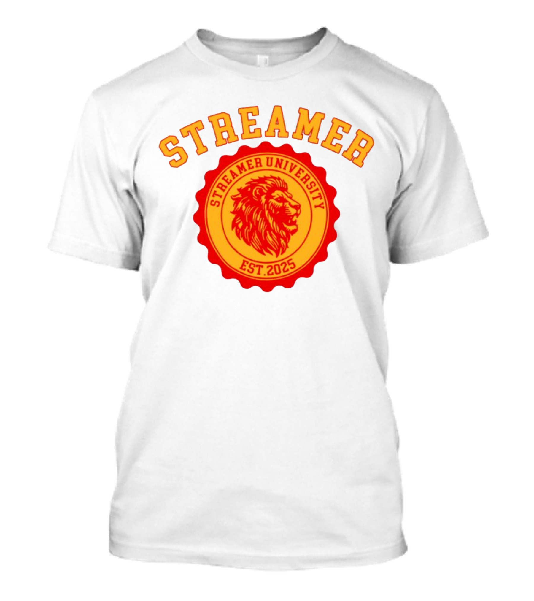 Streamer University Est 2025 Lion Emblem T-Shirt