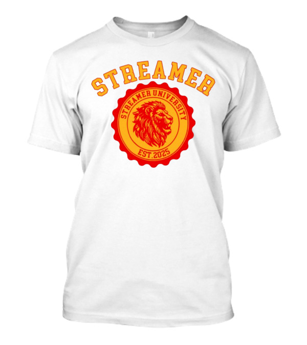 Streamer University Est 2025 Lion Emblem T-Shirt