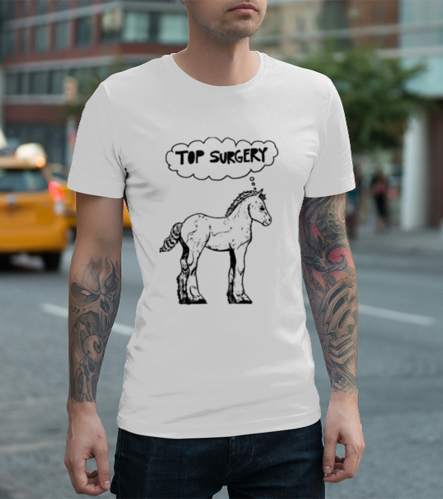 Oatmilklady Top Surgery Pony Graphic T-Shirt