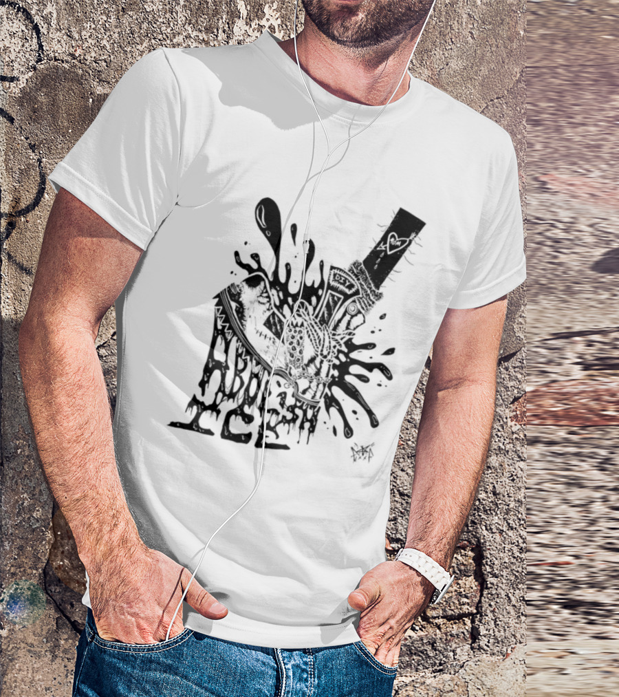 Punk With A Camera Abolish Ice Graphic Design Illustration T-Shirt