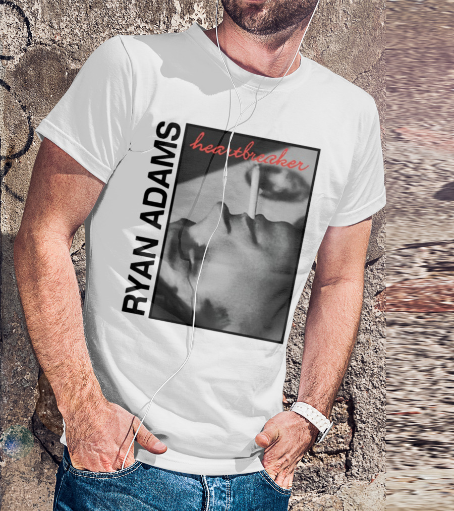 Ryan Adams Heartbreaker Anniversary Cigarette Portrait T-Shirt