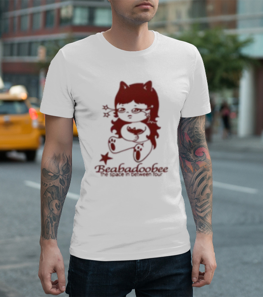 Beabadoobee The Space In Between Tour Cat Ears Character This Is How Tomorrow Moves T-Shirt