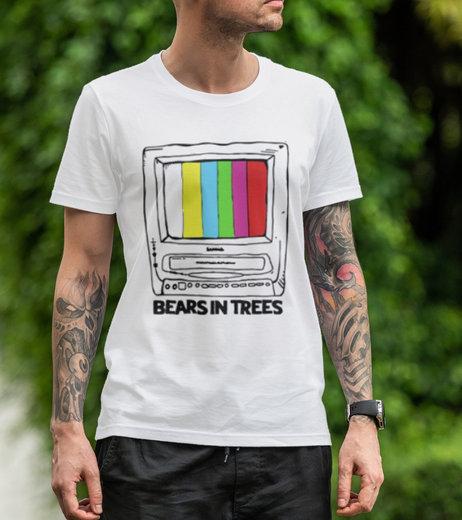 Bearsintrees TV Colorful Retro Bars Aesthetic T-Shirt