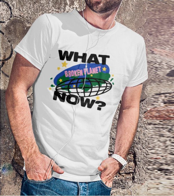 Broken Planet What Now Stars Globe T-Shirt