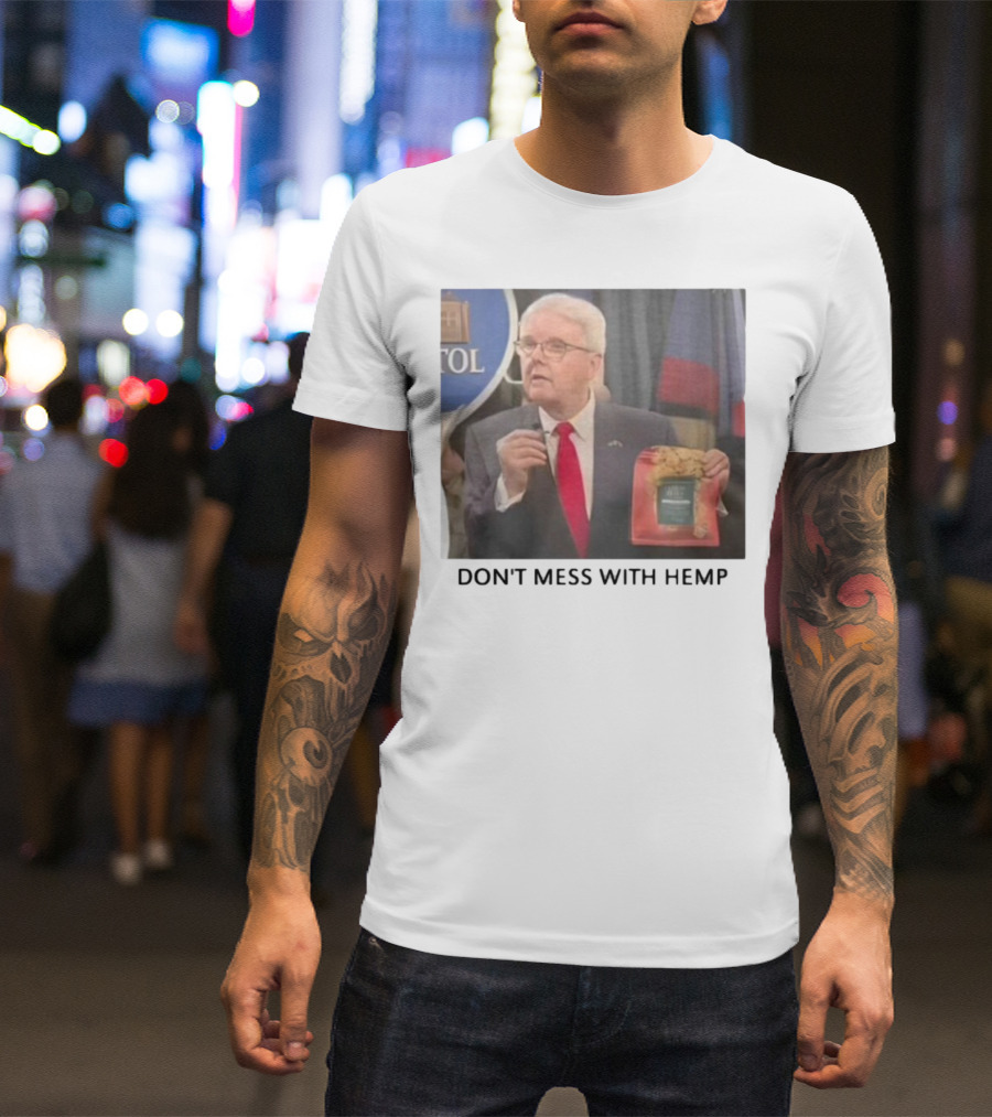 Don't Mess With Hemp Capitol Speech Red Tie Holder T-Shirt