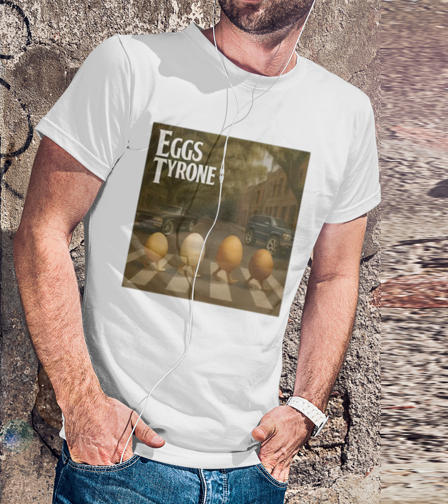 Eggs Tyrone Abbey Road Parody Street Scene T-Shirt