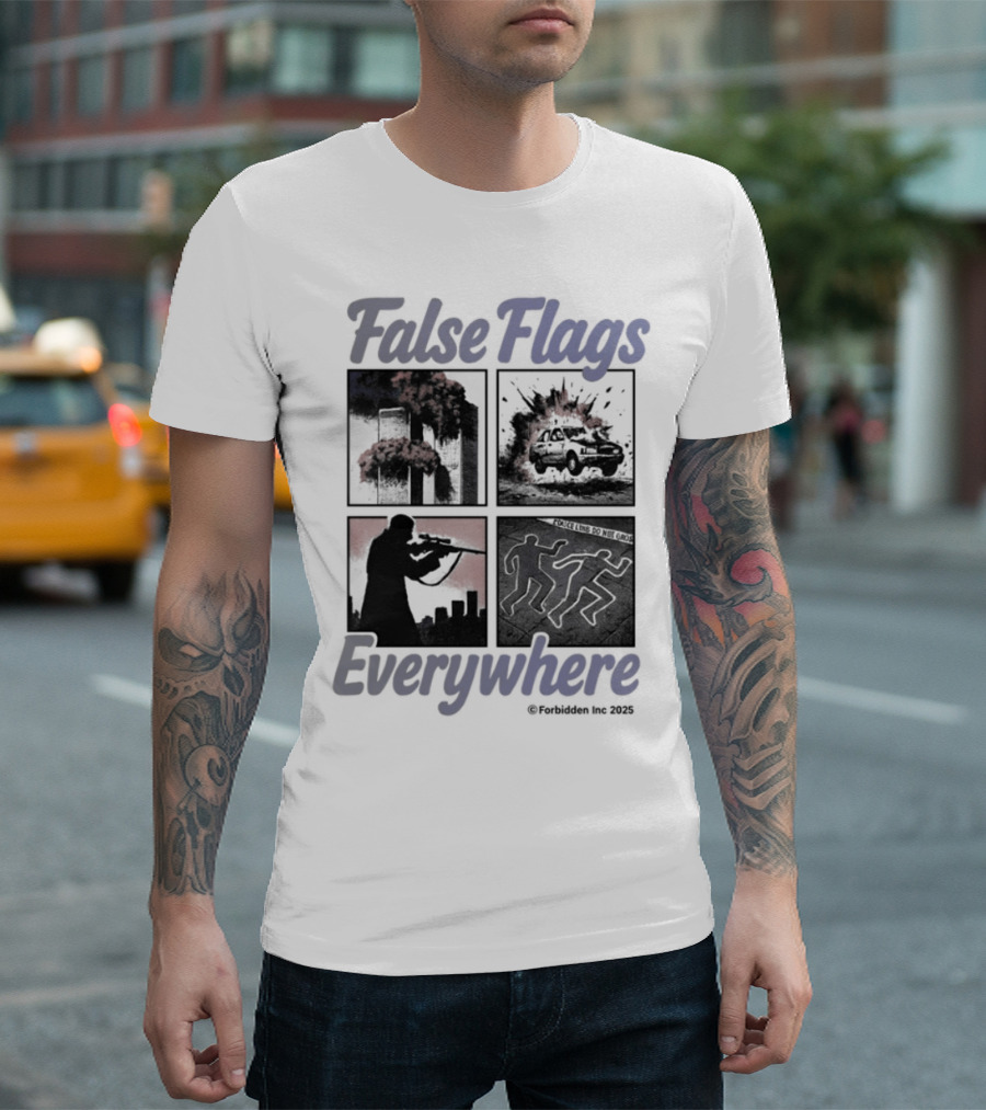 False Flags Explosions Imagery Everywhere T-Shirt