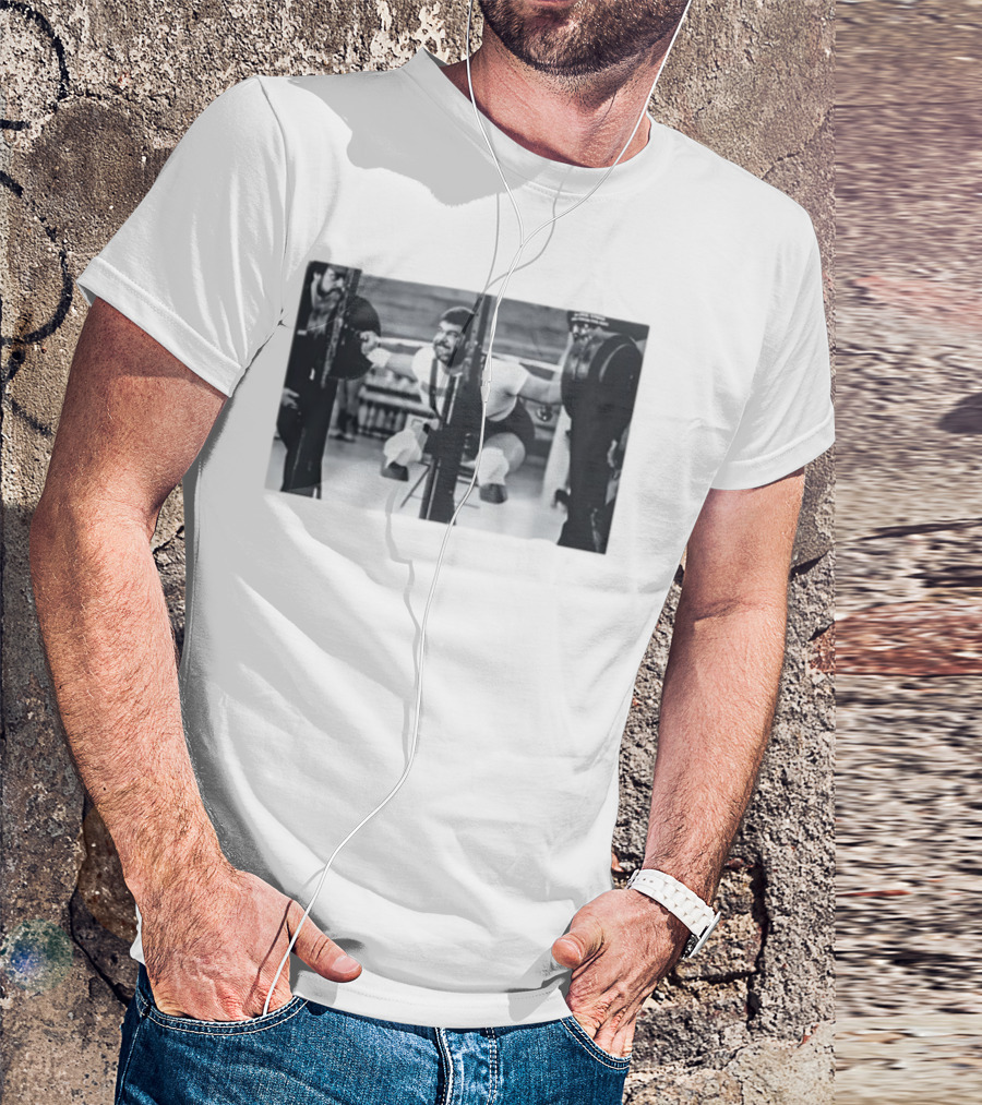 Jim Irsay Gym Powerlifting Vintage Weightlifting Session T-Shirt