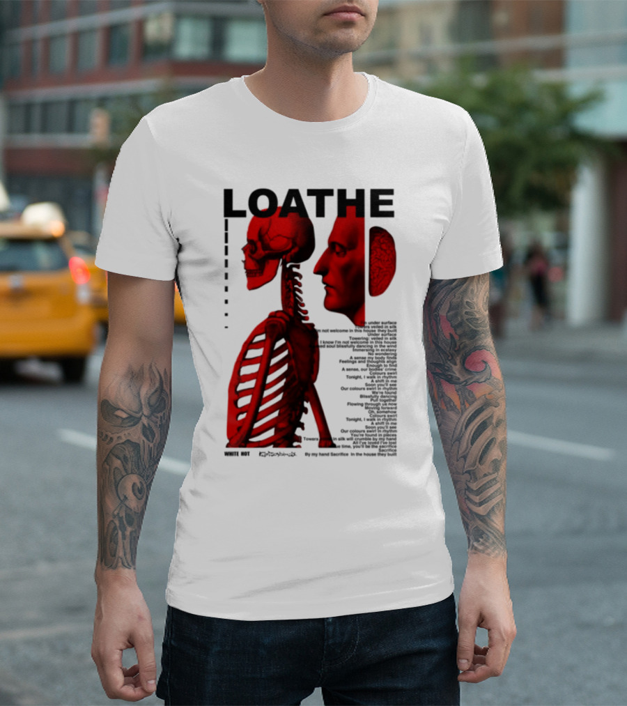 Loathe Anatomy Skull And Brain Illustration T-Shirt